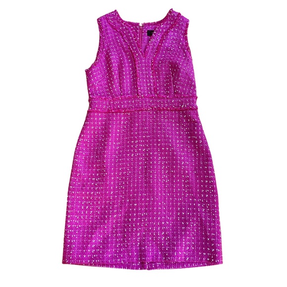 J. Crew Dresses & Skirts - J Crew | Women's Pink Tweed Sheath Silhouette Dress NWT size 10